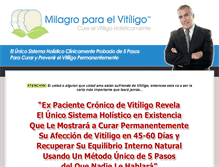 Tablet Screenshot of milagroparaelvitiligo.com